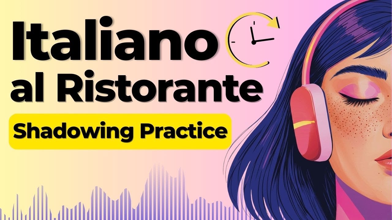 Learn Italian at the Restaurant | Shadowing Italian Speaking Practice