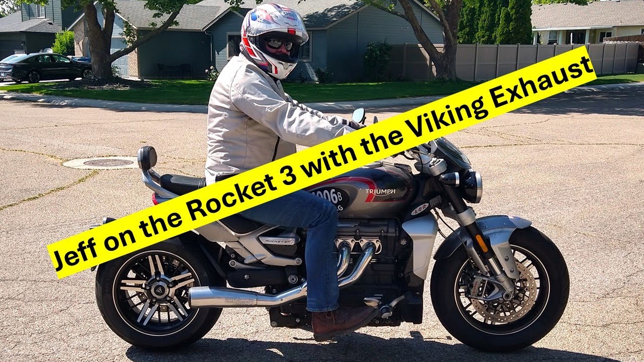 Rocket 3 going to Bonneville gets Viking Exhaust installed