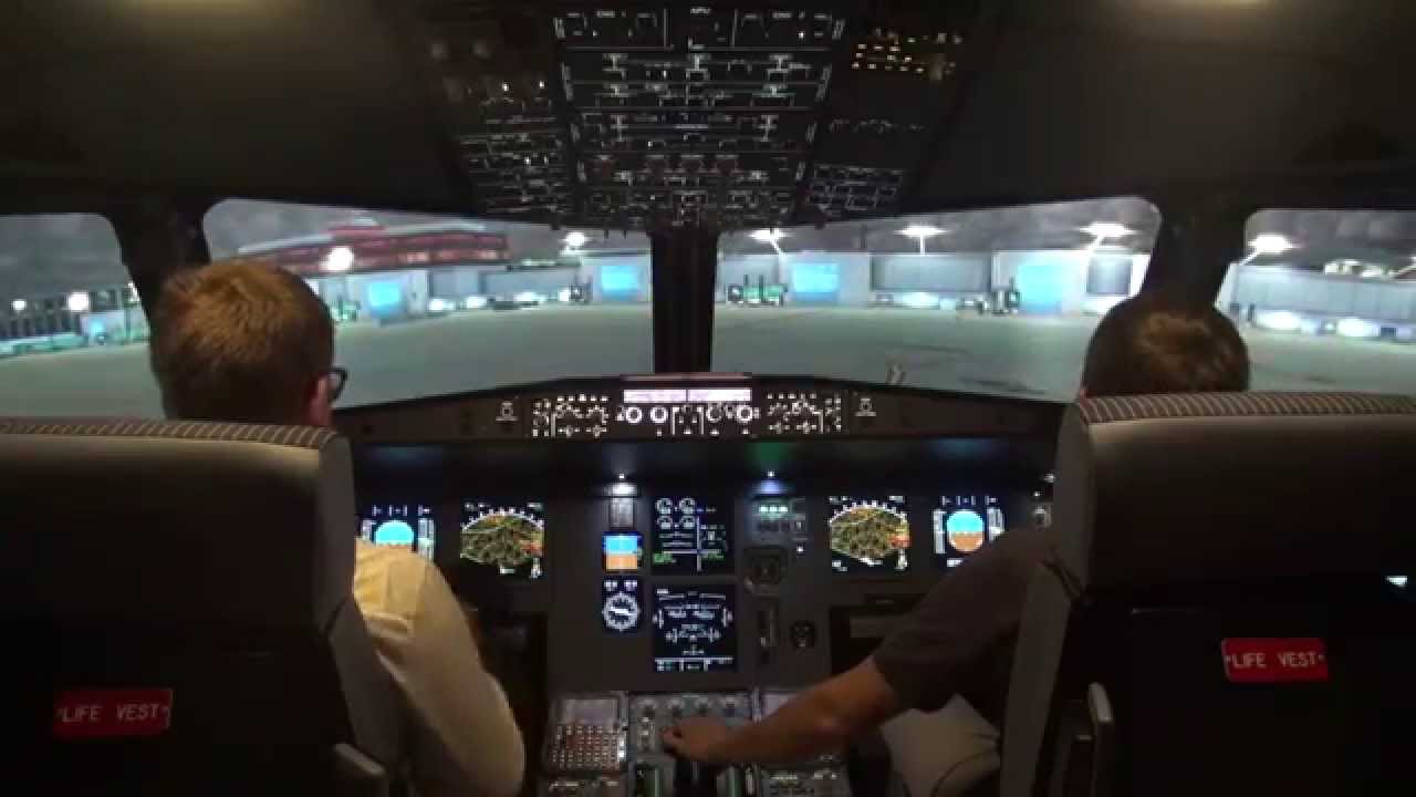 Décollage de Genève en avion de ligne (HD)