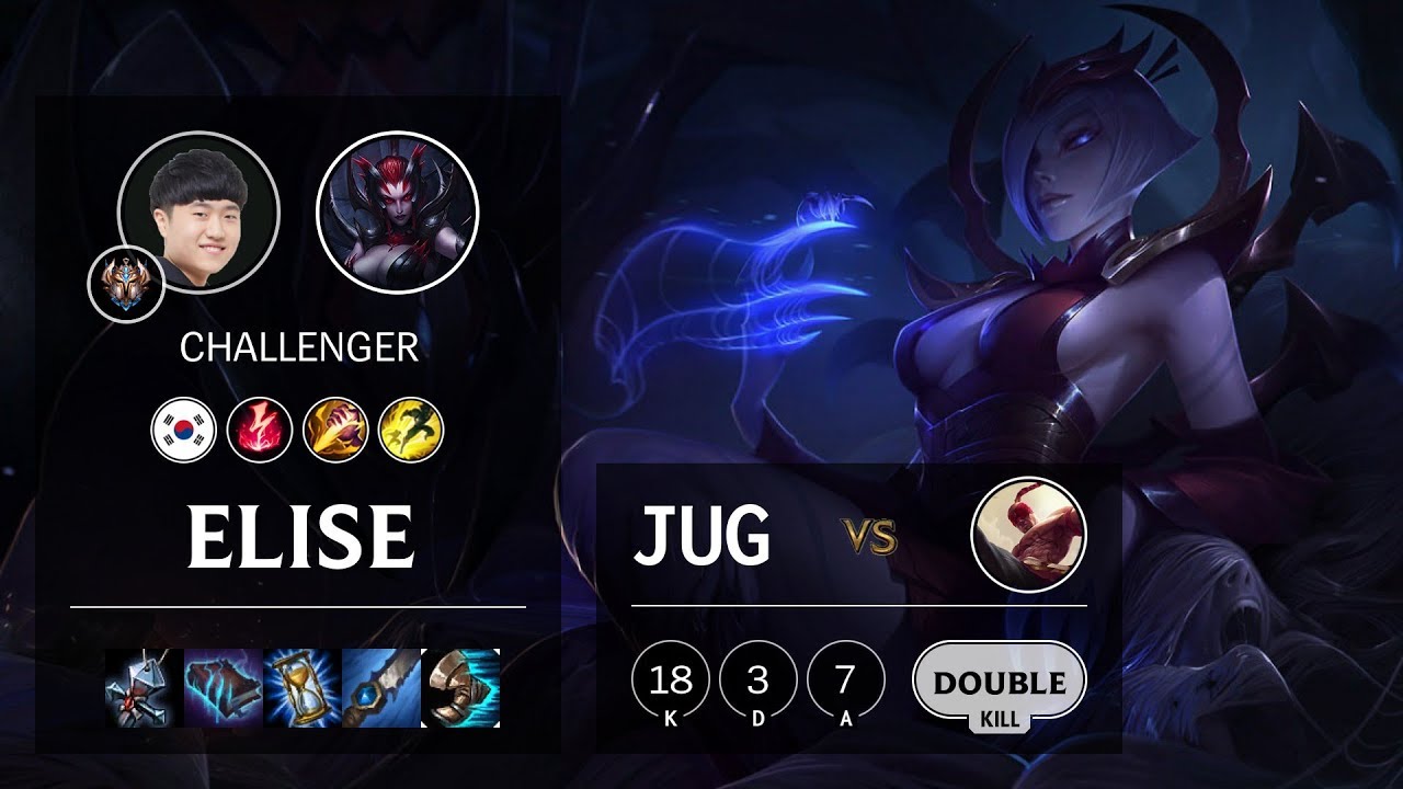 Elise Jungle vs Lee Sin - KR Challenger Patch 10.7