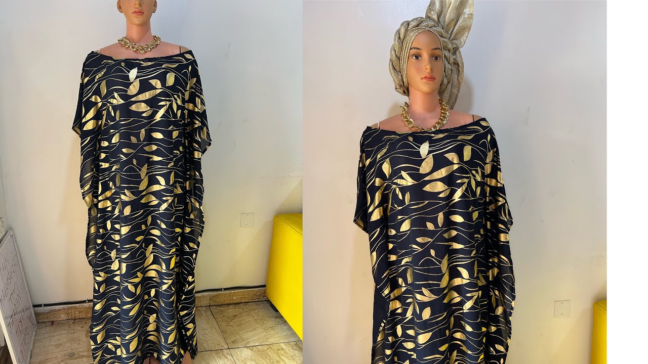 WIDE NECK BUBU GOWN