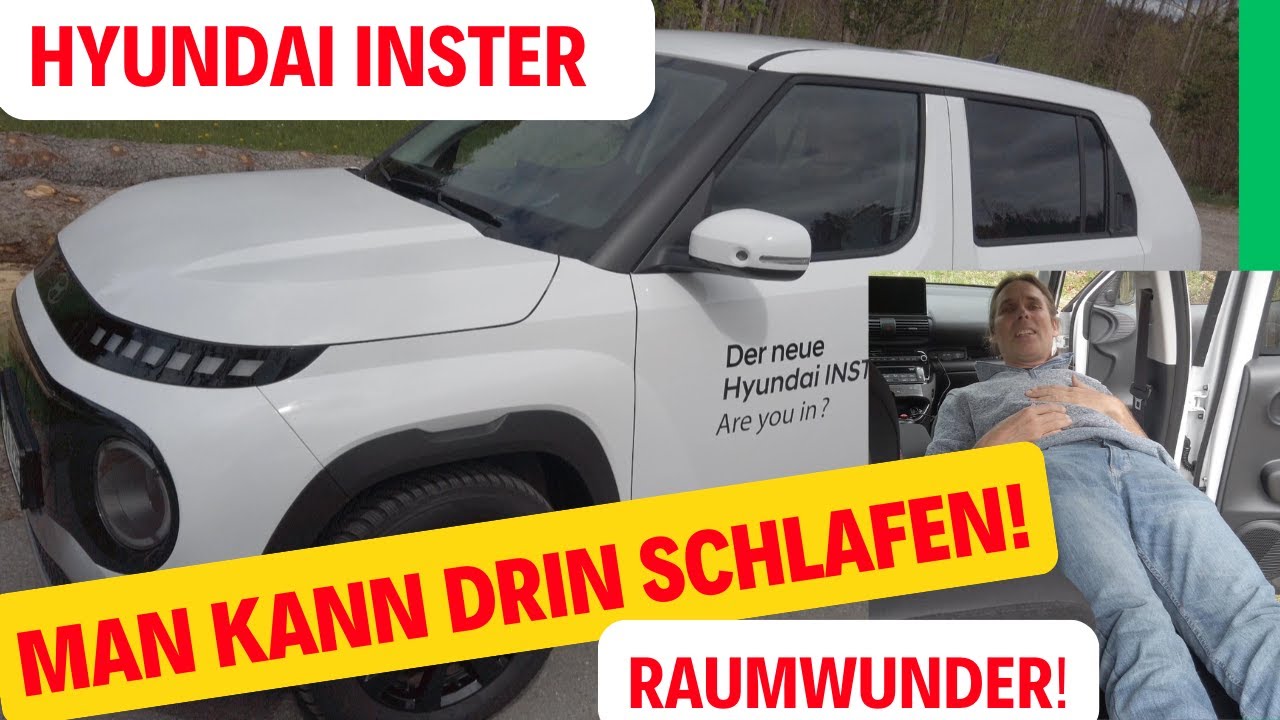 Der Hyundai Inster.  Der Kleine ganz groß! Das Platzangebot ist phänomenal!😍