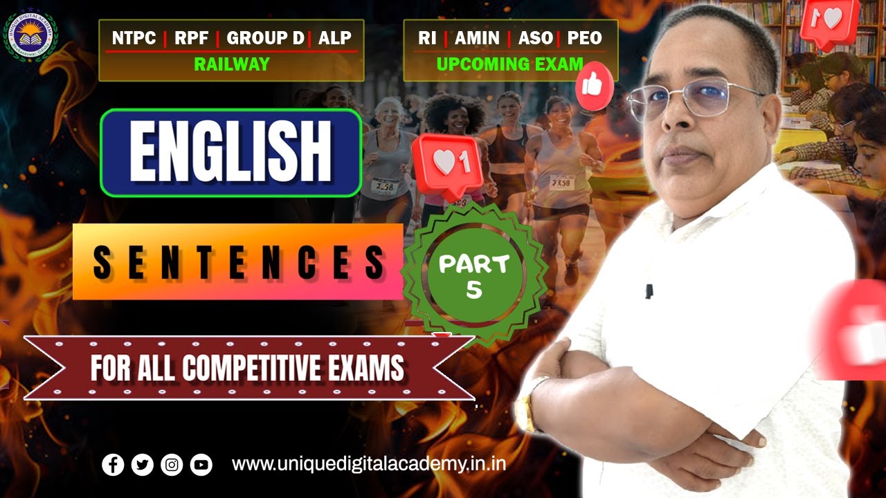 English Grammar Lecture-5: Sentences | Jogania Sir | For all Competitive Exam