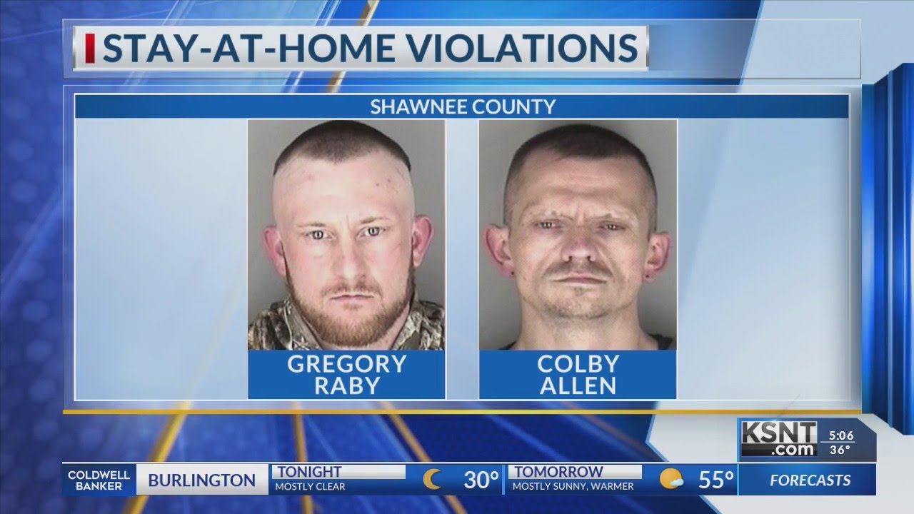 Shawnee County deputy arrests 2 for violating stay-at-home order