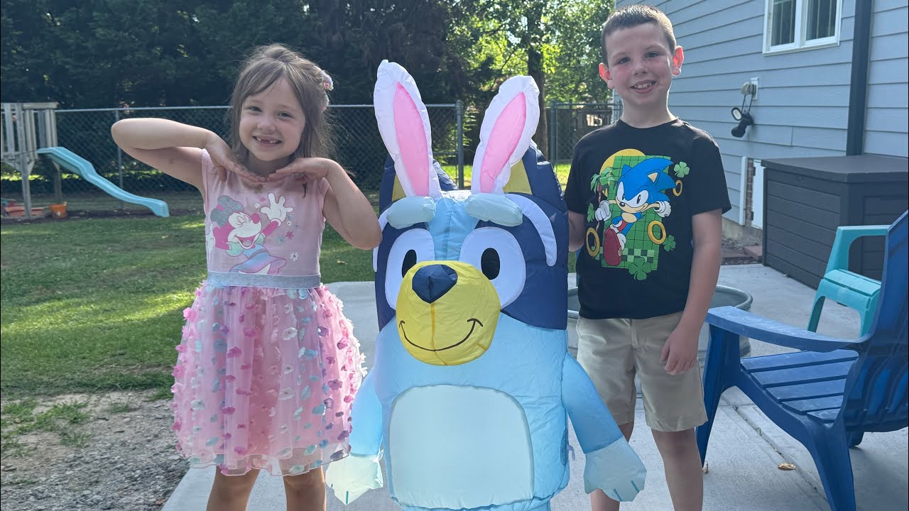 Gemmy Inflatable Review 4’ Bluey 