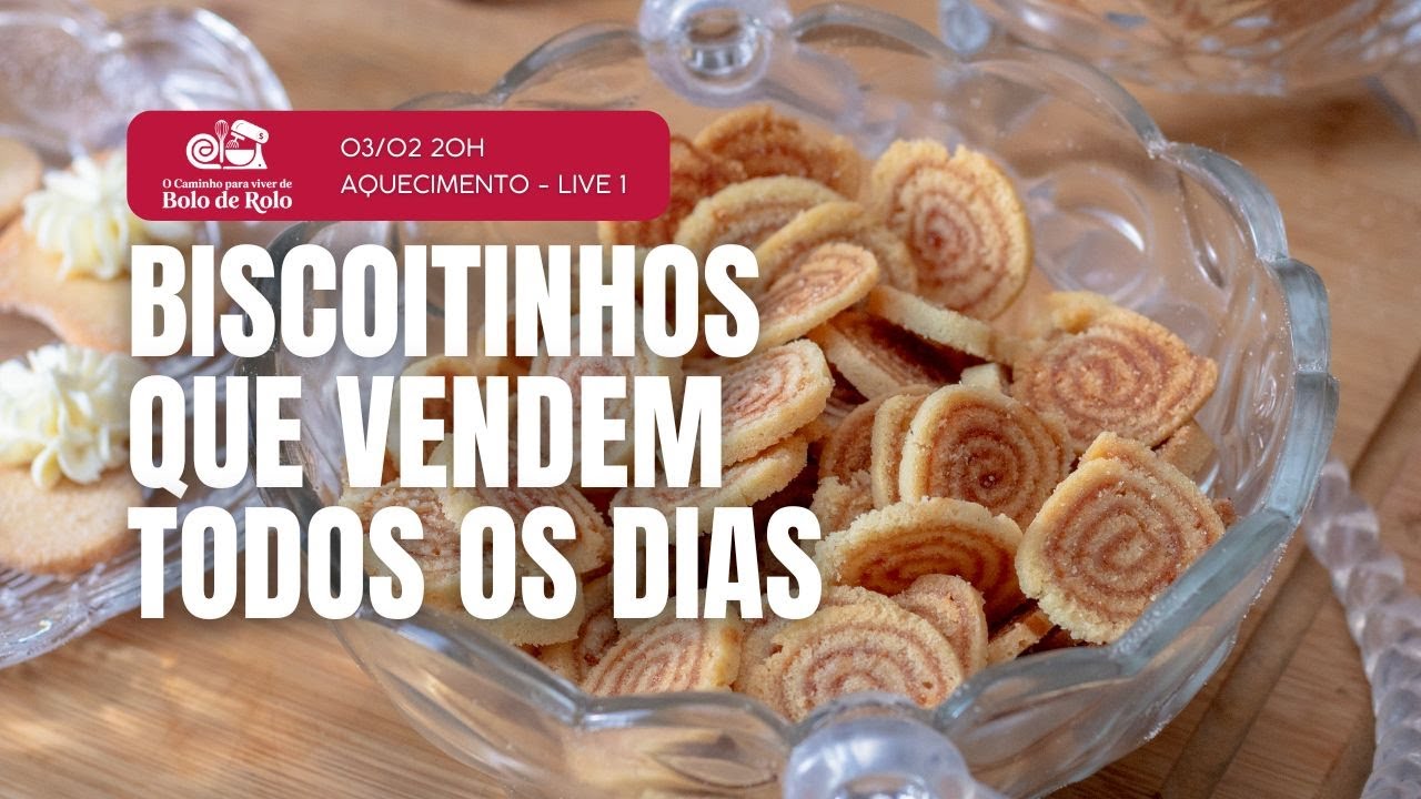 🔴 Biscoitinhos com massa de bolo de rolo! | LilaCake