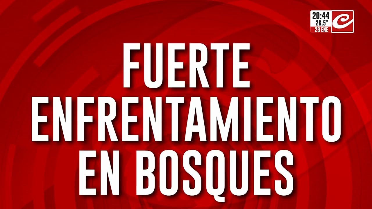 Fuerte enfrentamiento en Bosques tras intensa persecución