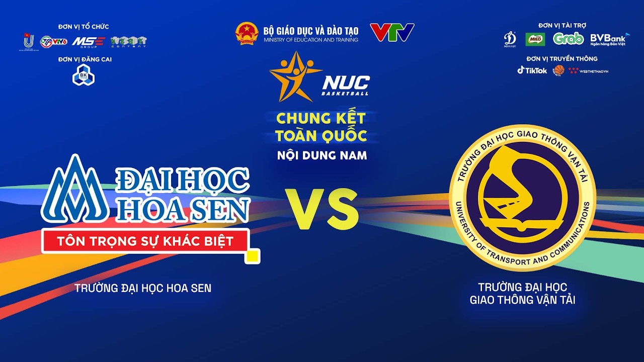 🛑TRỰC TIẾP | TR ĐH HOA SEN vs TR ĐH GIAO TH&Ocirc;NG VẬN TẢI | Bảng nam CKTQ b&oacute;ng rổ NUC 2026