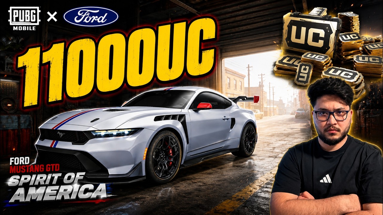 Motor Cruise | Ford Lucky Spin Crate Opening | PUBG MOBILE X Ford | 11000 UC | Ford Mustang😍