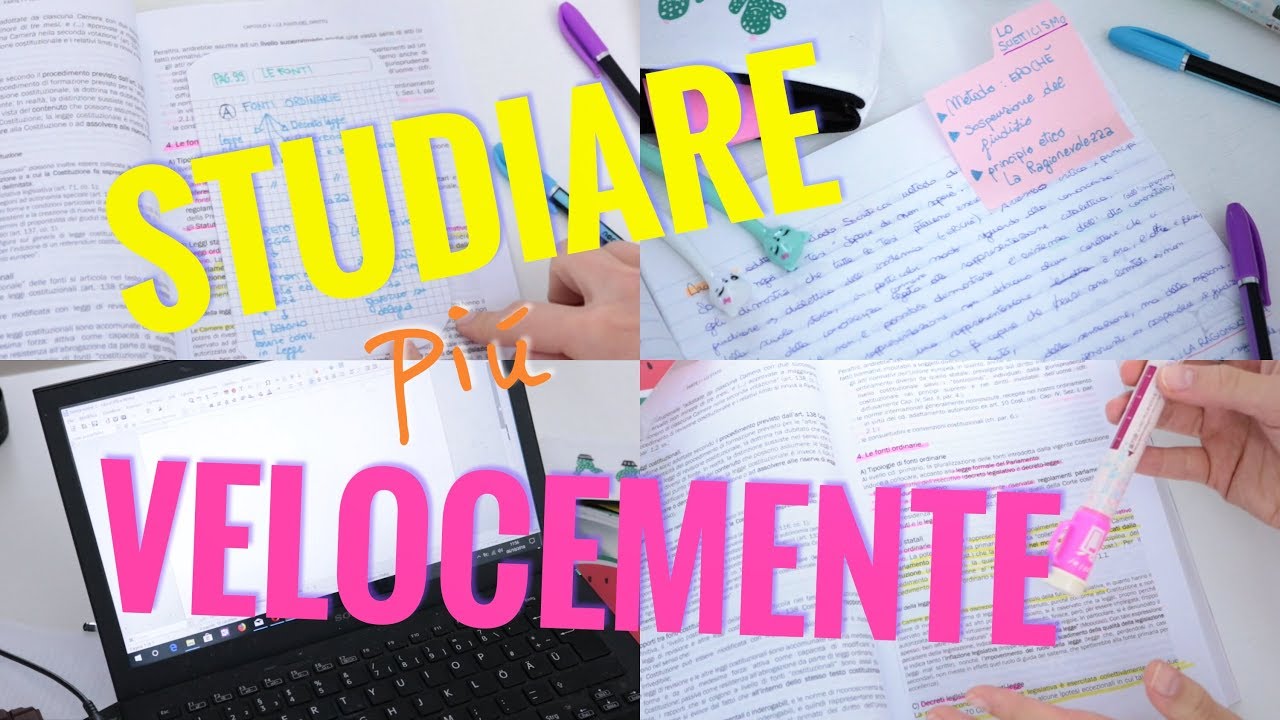 STUDIARE VELOCEMENTE 📚 5 TRUCCHETTI 💯