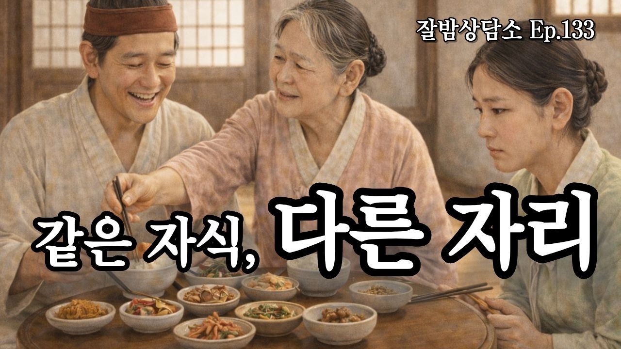 같은 자식, 다른 자리 《두 그릇의 밥상》 - Ep.133 감성라디오 · 사연형 수면 오디오 | 잘밤상담소