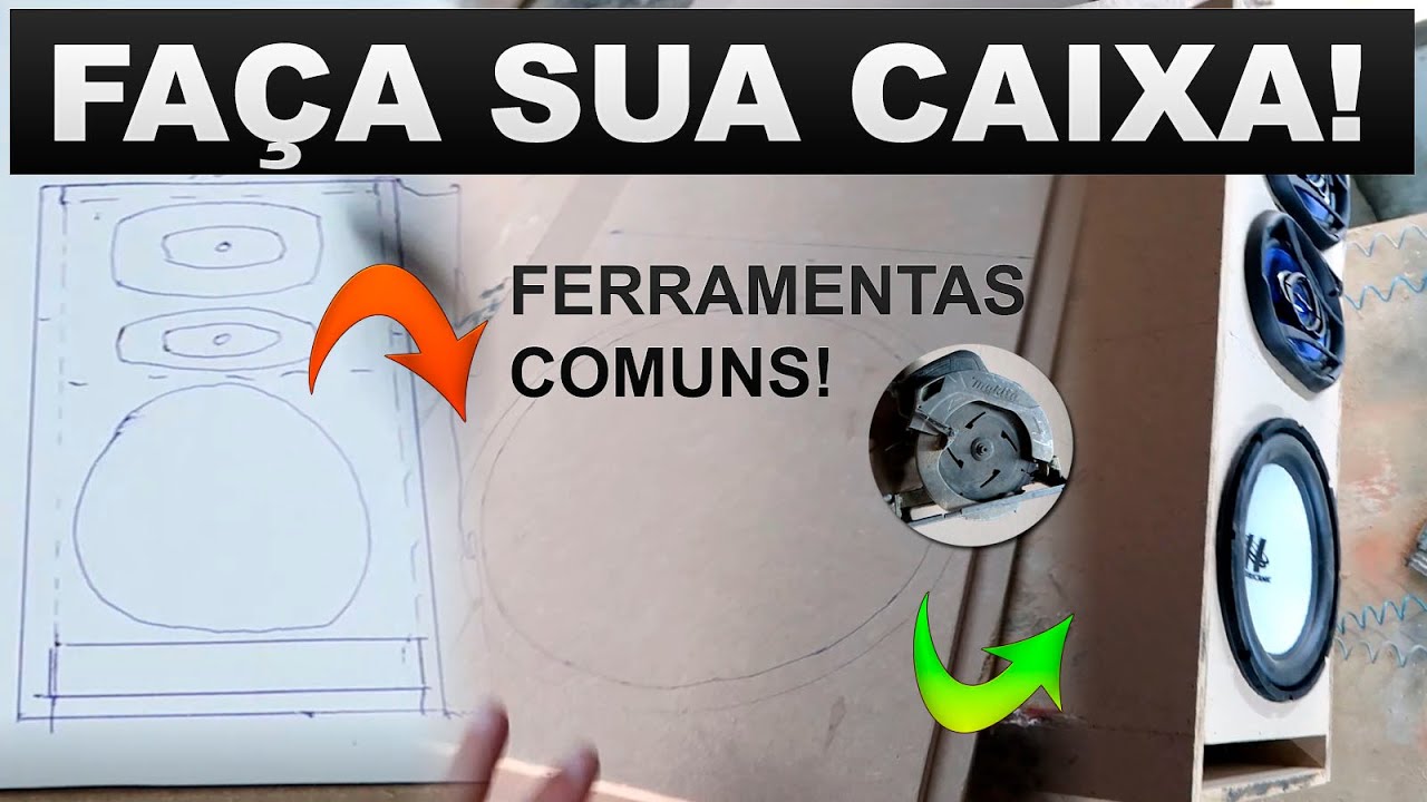 Como fazer caixa de Som Automotivo ou Residencial Passo a Passo