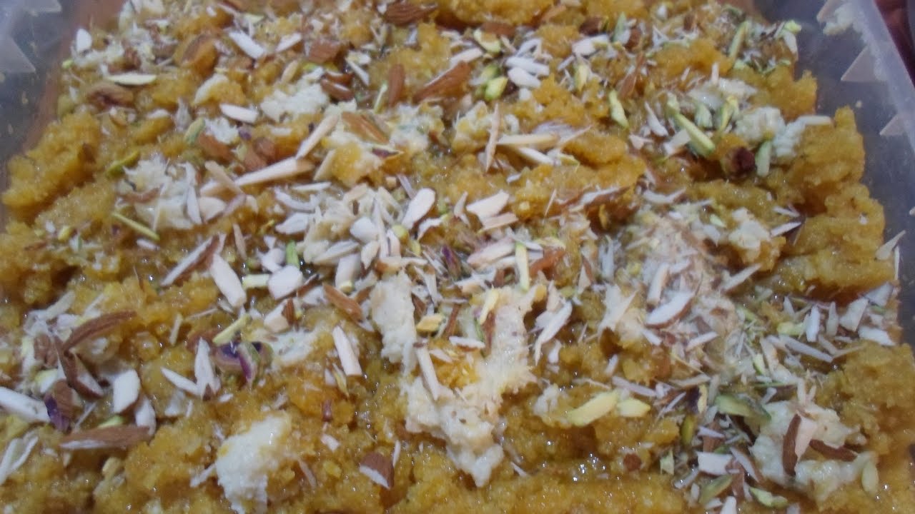 Kaddu Sooji Ka Halw Recipe in Urdu /Pumpkin Semolina Halwa Recipe