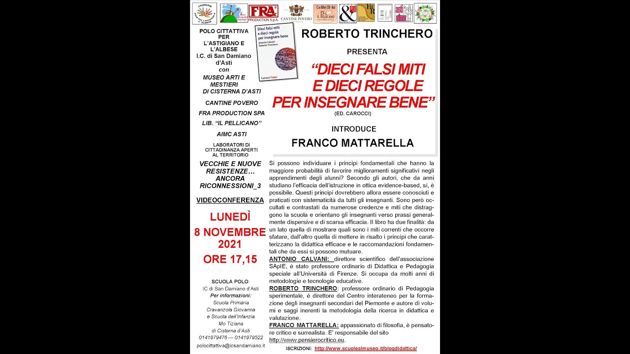 Trinchero 10 falsi miti e 10 regole per insegnare bene