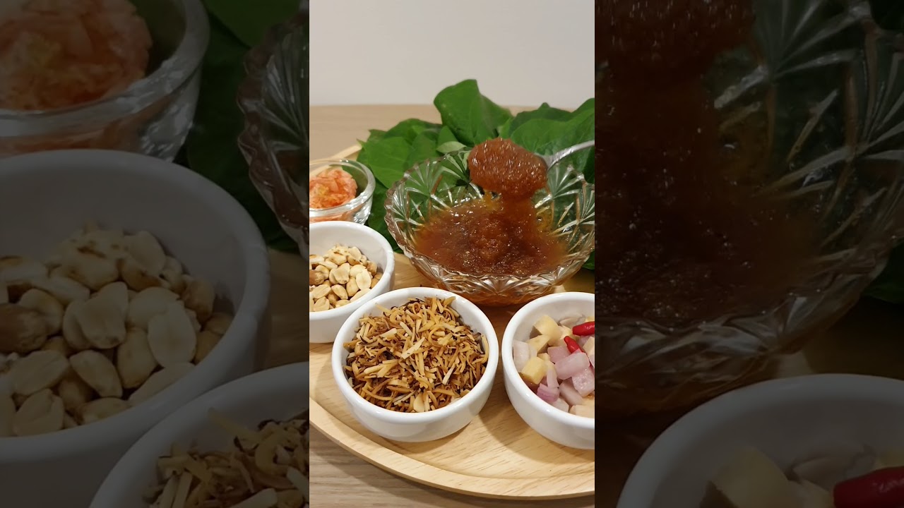 Asia Appetizer#Miang kham#A royal leaf wrap#Savoury Leaf Wraps#Snack #Thailand
