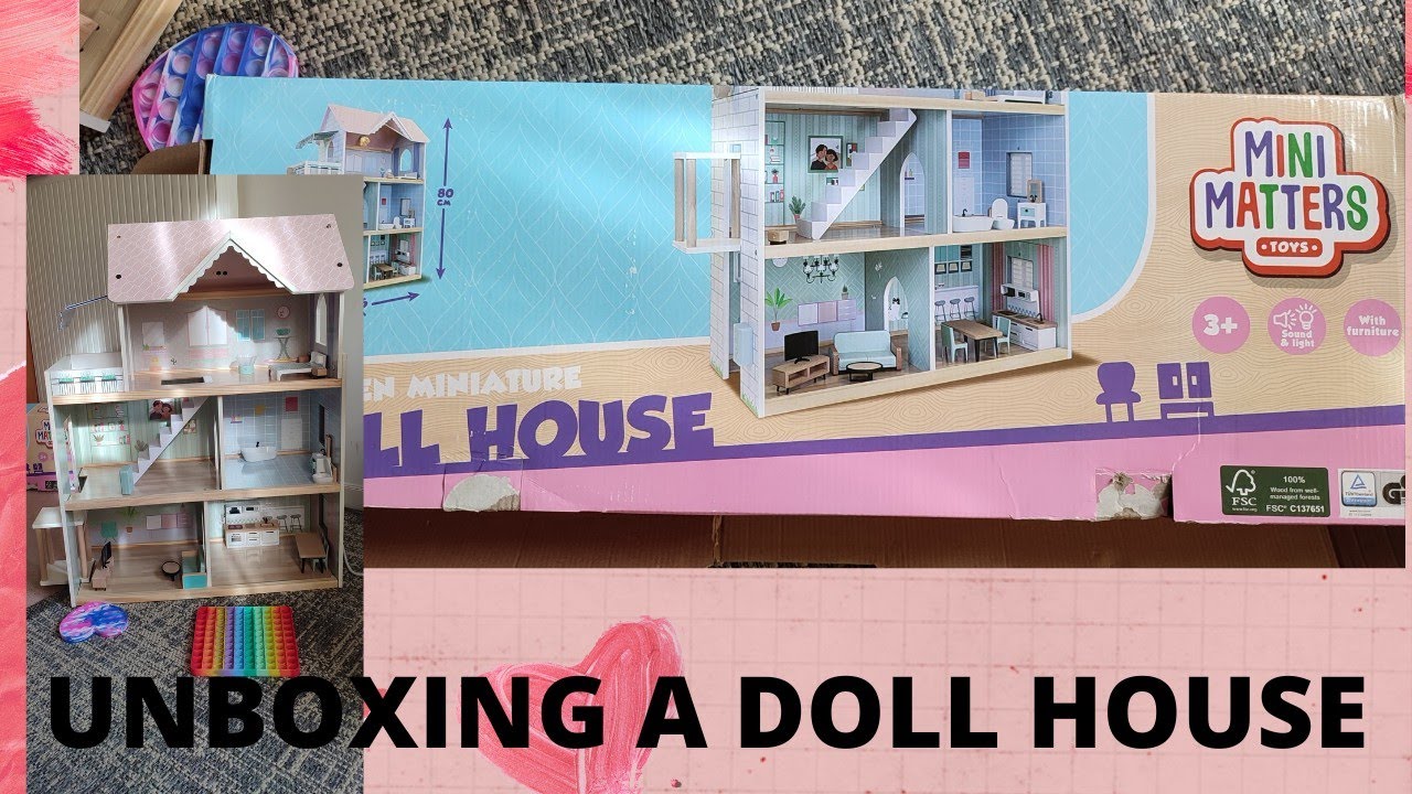 Unboxing a doll house || Déballage d'une maison de poupée d'Action store