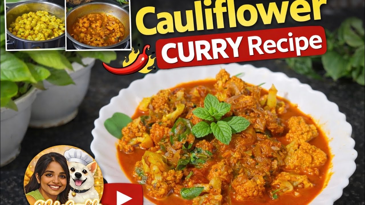 Easy & Tasty Cauliflower Curry 🌸 | Simple Homemade Recipe 😋| കോളിഫ്ലവർ കറി 🌼