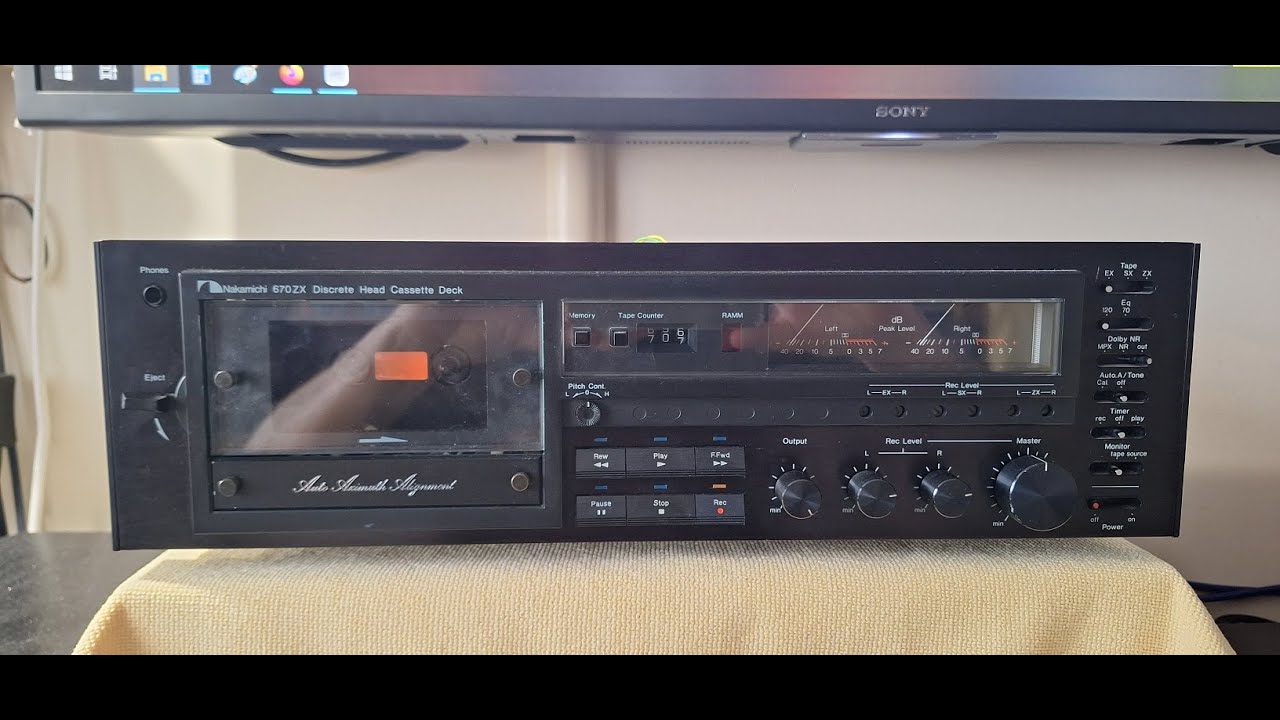 Nakamichi 670ZX (2) first start before repair.