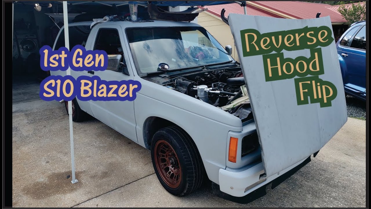 Installing a Forward Flip / Reverse Hood Hinge on my 1st Gen S10 Blazer - Part 30