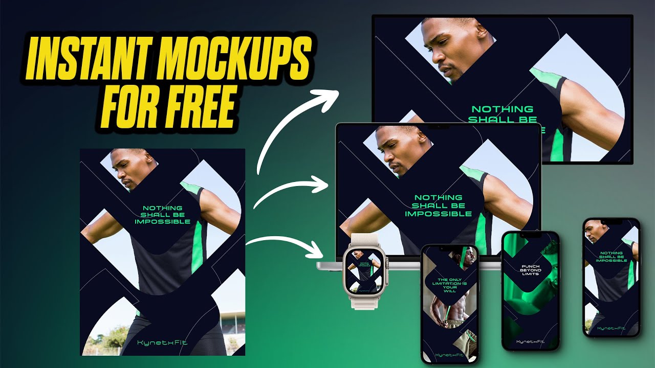 INSTANT Mockups for FREE with AI Website