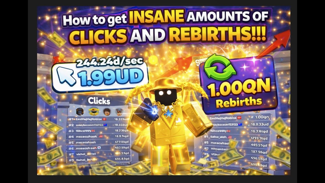 How to get INSANE AMOUNTS OF CLICKS AND REBIRTHS 😳(TOP 1 Player) + GIVEAWAYS | Roblox Tap Simulator