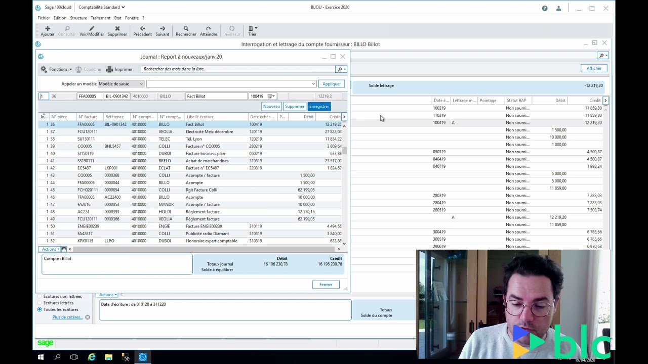 Sage 100 Comptabilité v6   La gestion des comptes tiers