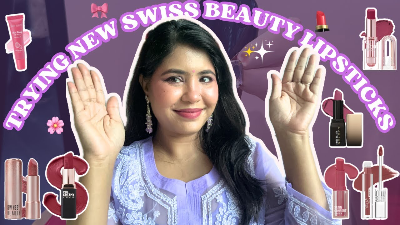 Swiss Beauty New Launch Lipsticks Under Rs 500/- Swatched 😱 | UNFILTERED
