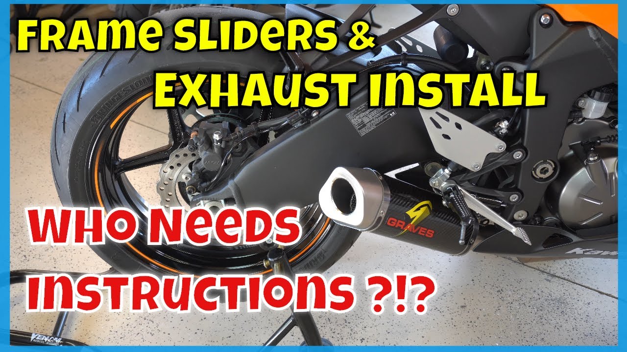 2020 ZX-6R Graves Slip-on & Shogun Frame Slider Installation!