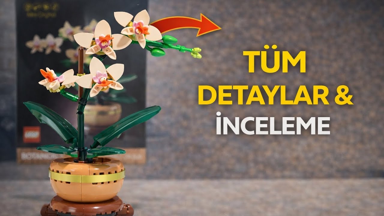 YENI LEGO 10343 Botanik Koleksiyonu Mini Orkide | Detaylı Inceleme, Kutu Açılışı & Yapım Aşamaları