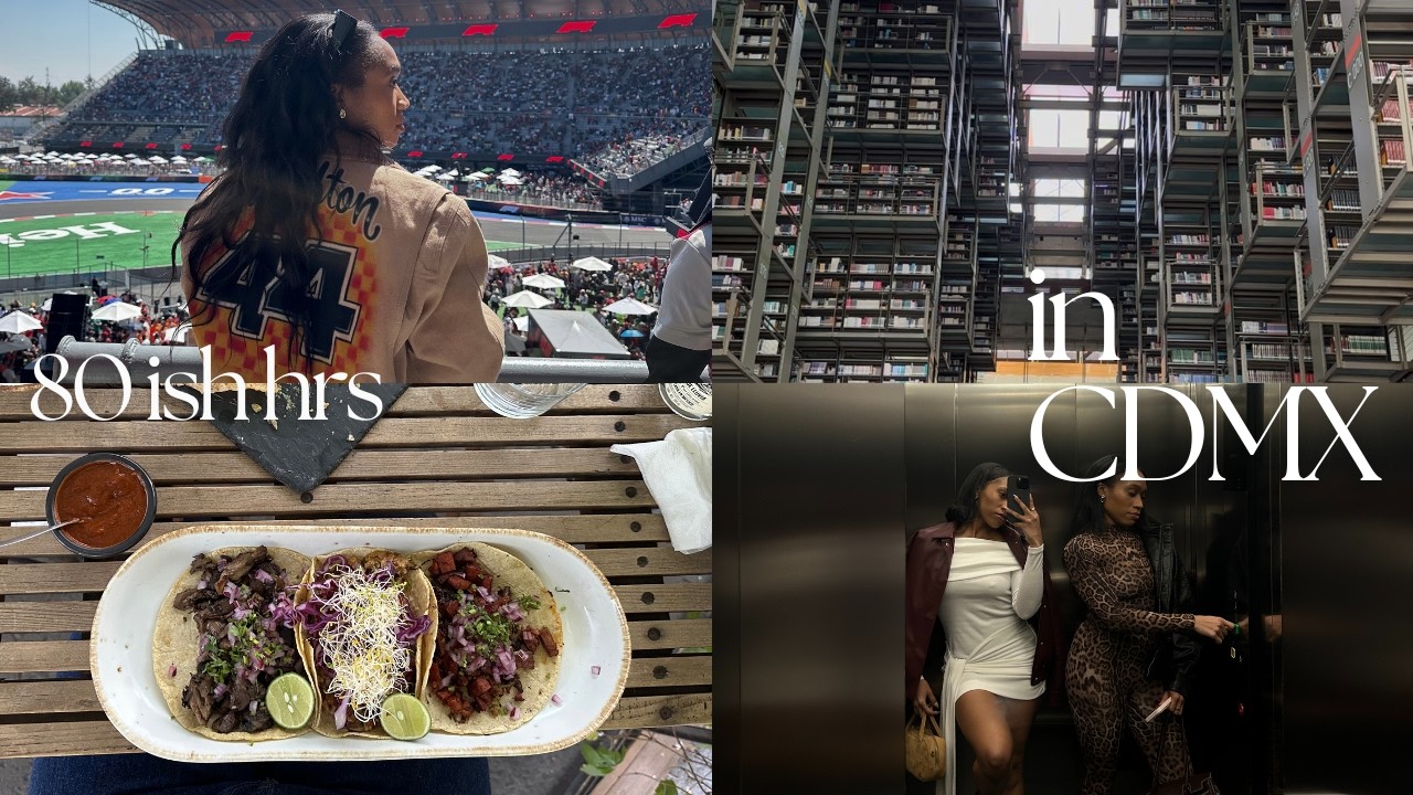 80ish hrs in Mexico City| F1 grand prix, vintage shopping, vegan food, fun with my sister| cdmx vlog