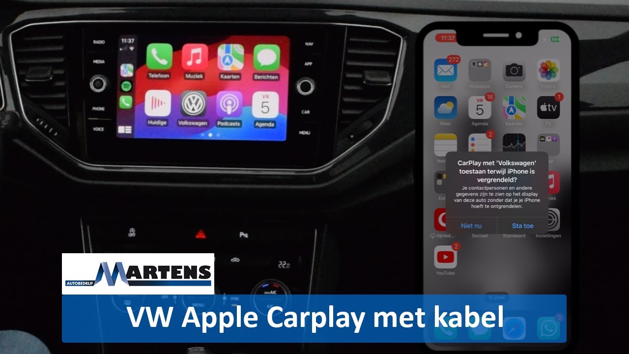 Zo koppel je jouw iPhone met jouw Volkswagen voor Apple Carplay met kabel
