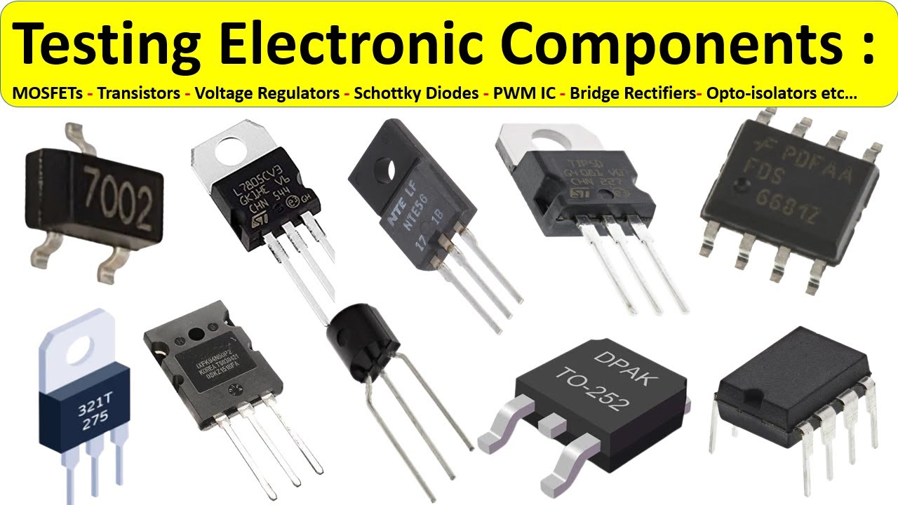 Electronic Components Testing Using Multimeter Part 2 - MOSFET- Transistor - Voltage Regulator ...