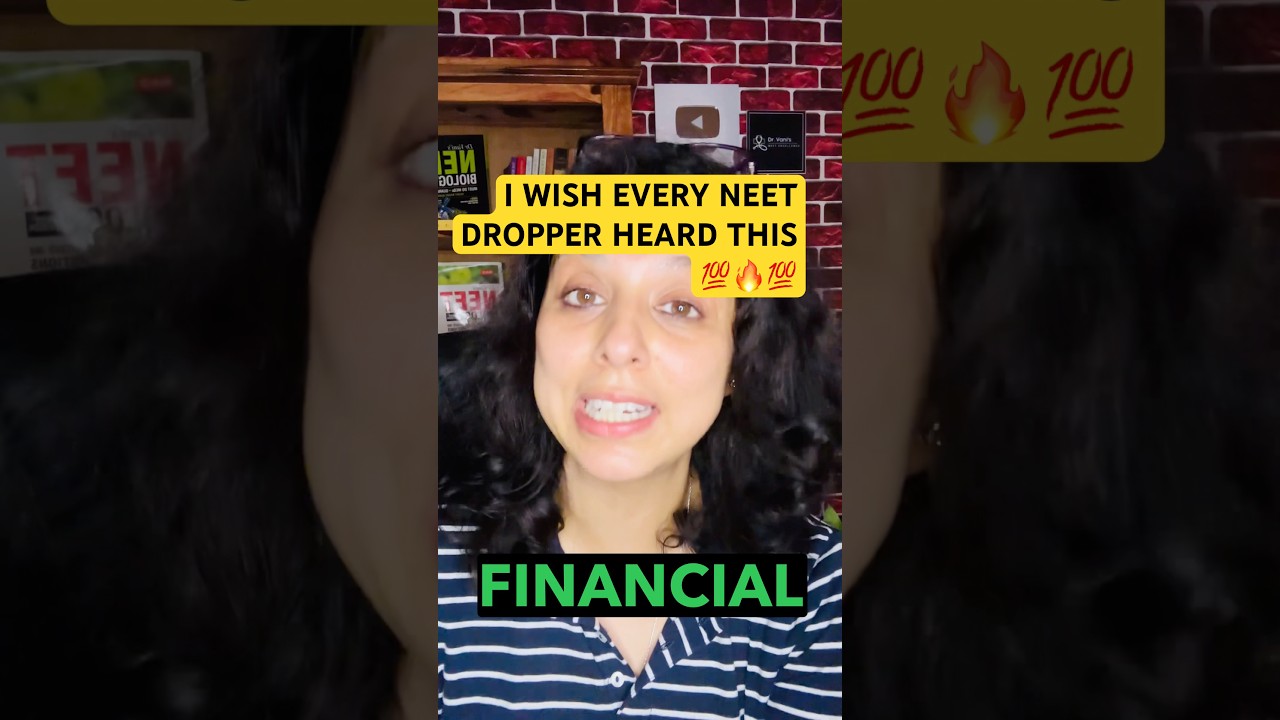 One Advice I Wish Every NEET 2025 Dropper Heard After The Exam  / Dr. Vani Sood