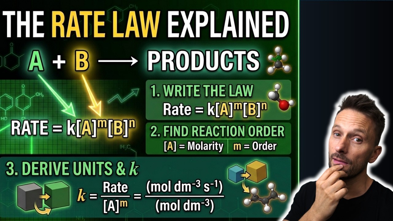 How To Write A Rate Equation And Determine Rate Constant Units