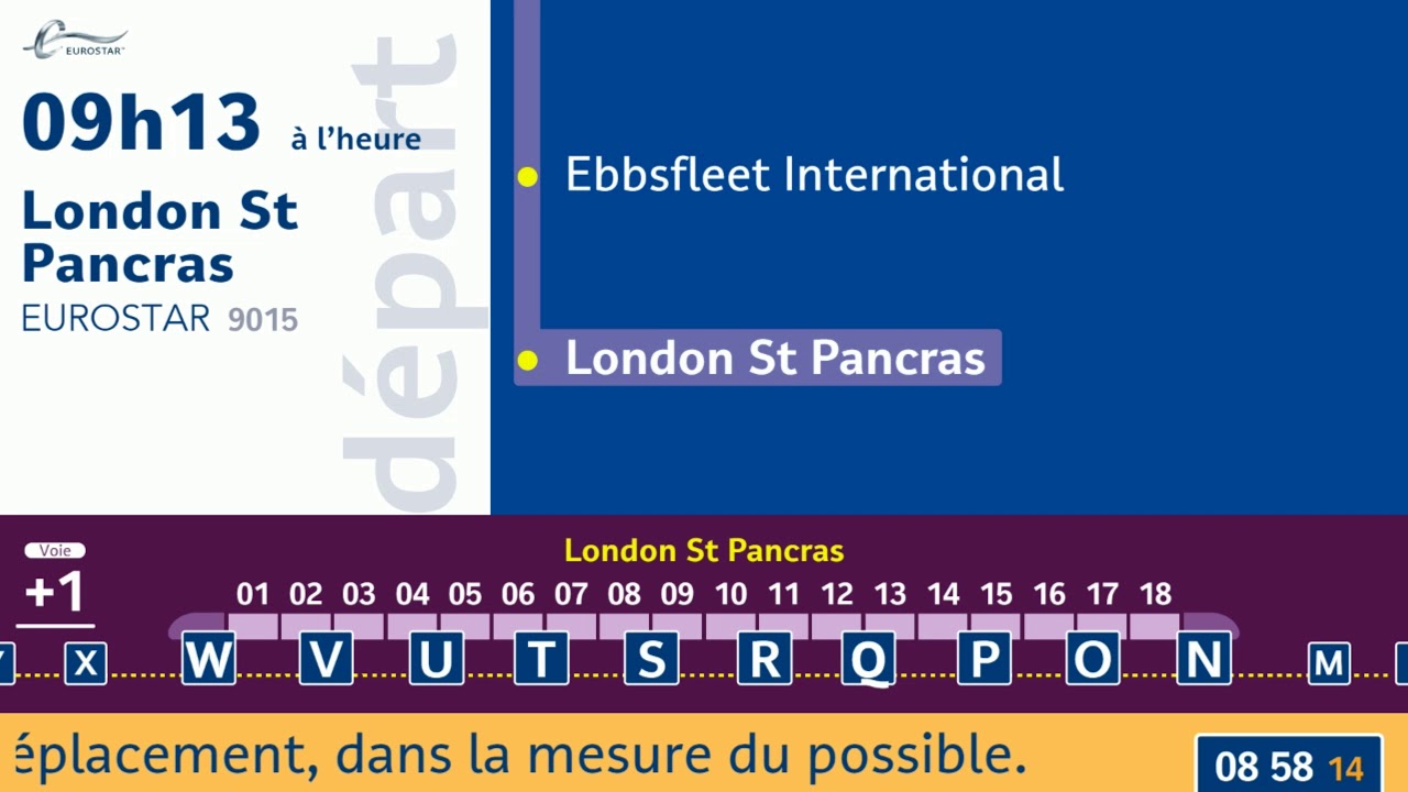 [Eurostar] Paris Nord - London St Pancras