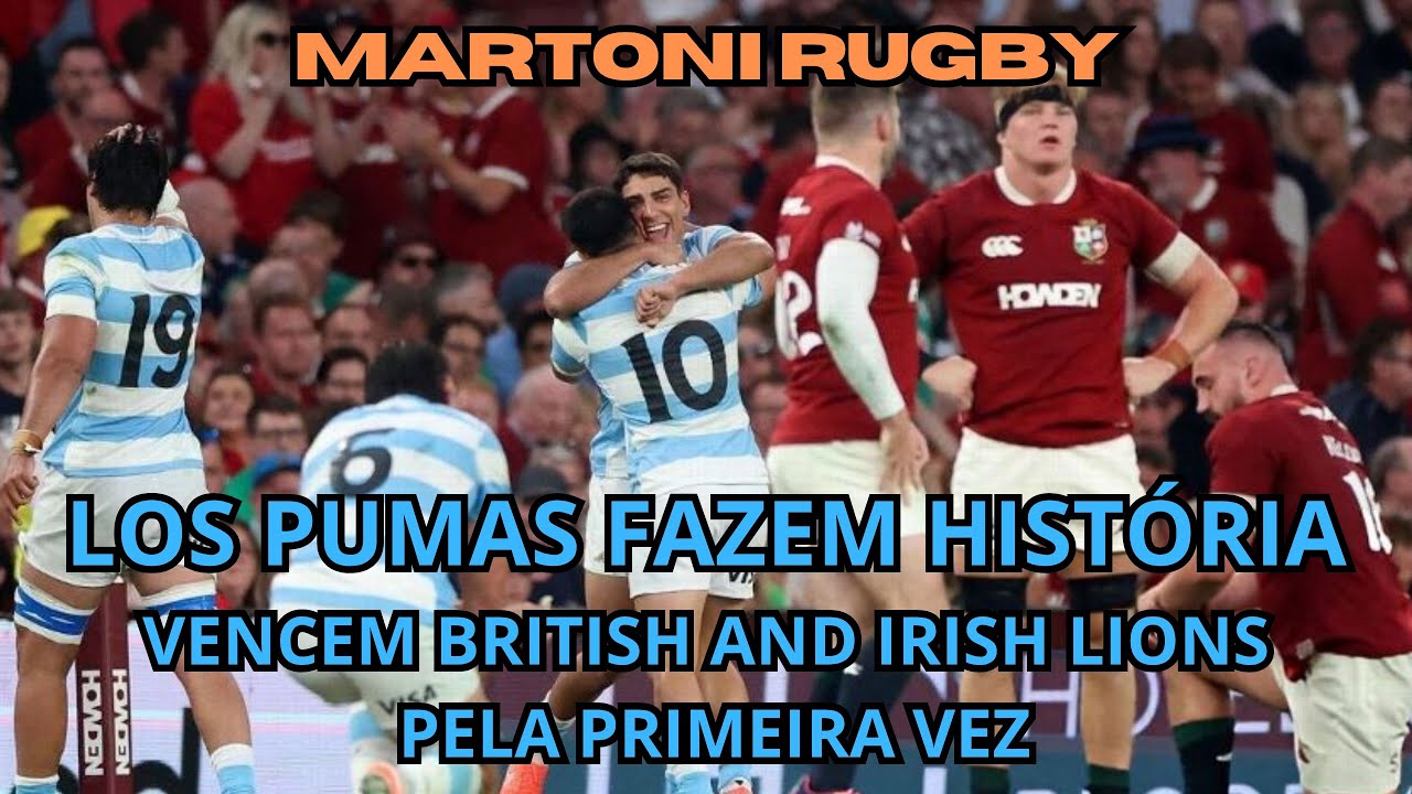 LOS PUMAS FAZEM HISTORIA E VENCEM BRITISH AND IRISH LIONS NA IRLANDA COM SHOW DE EL MAGO ALBORNOZ!