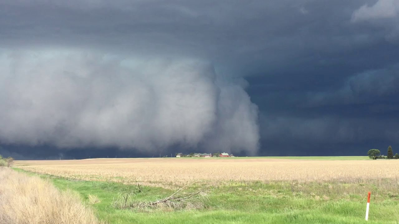 Northeast CO tornado wall cloud from supercell thunderstorm May 19 2019