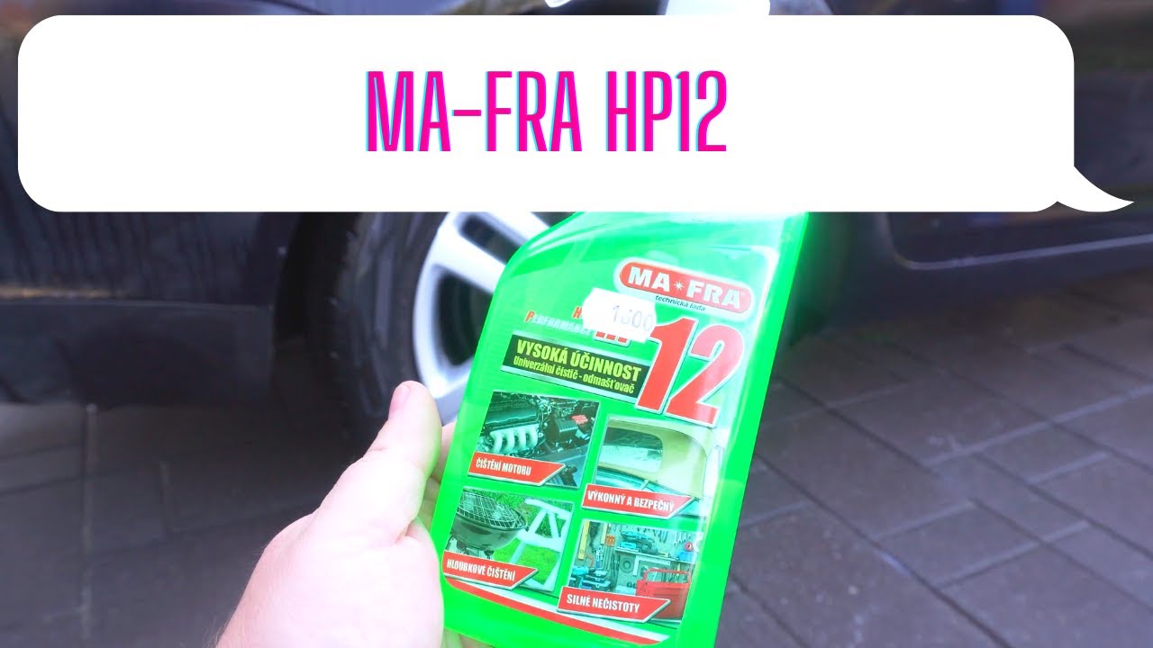 Ma-Fra HP12 (degreaser) test