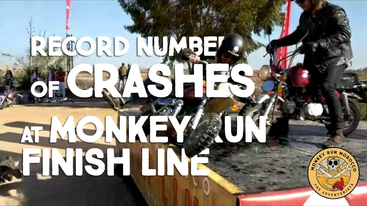 Record number of crashes on Monkey Run finish line stage