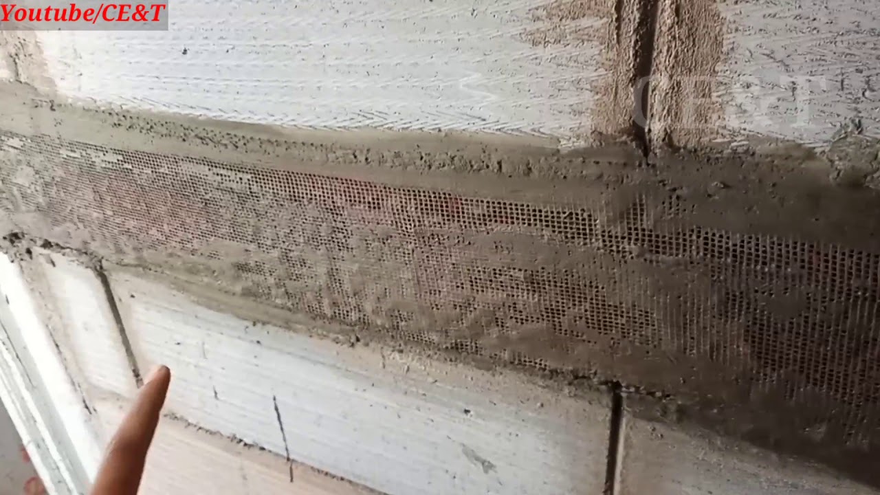 Why Wire Mesh or Chicken Wire Mesh used in Plastering || Brick Wall and RCC Joint In Detail