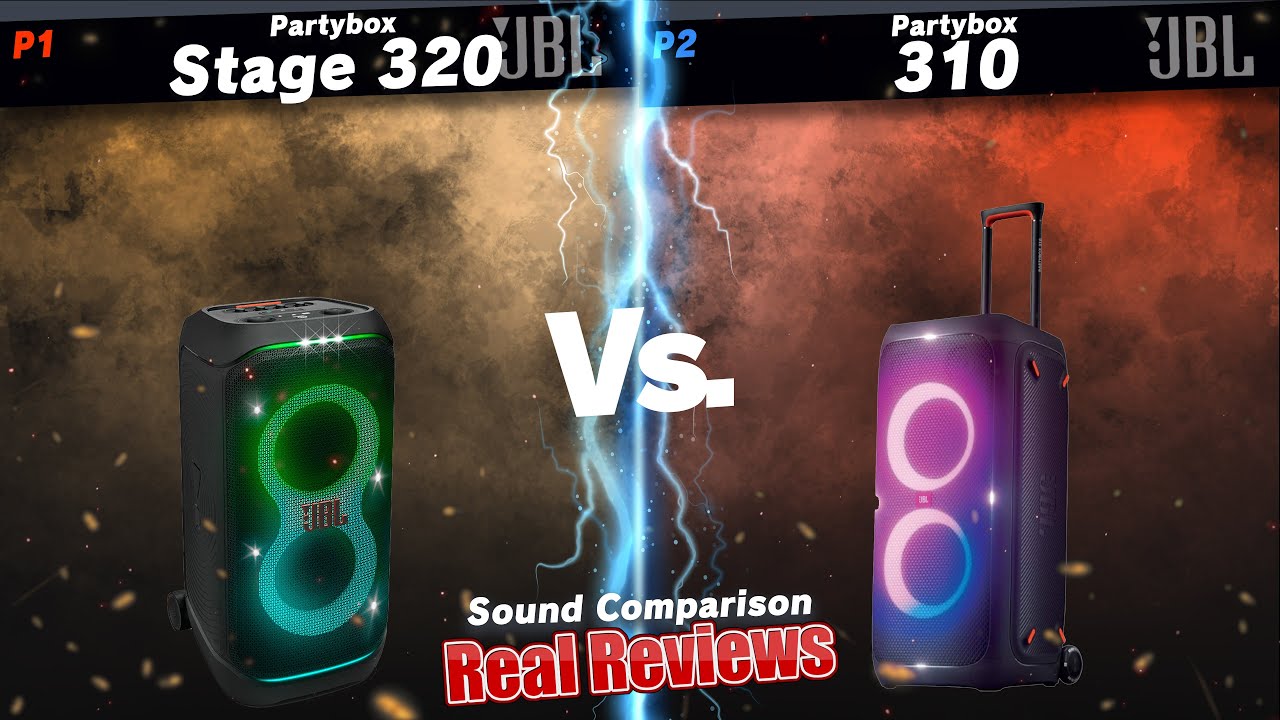 JBL Stage 320 VS Partybox 310- Sound Test - Real Reviews