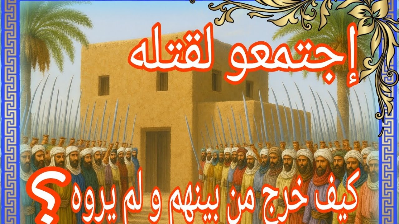 قصة هجرة الرسول ﷺ🐪 الجزء 1 | كيف نجا من القتل أمام باب منزله؟ ⚔️