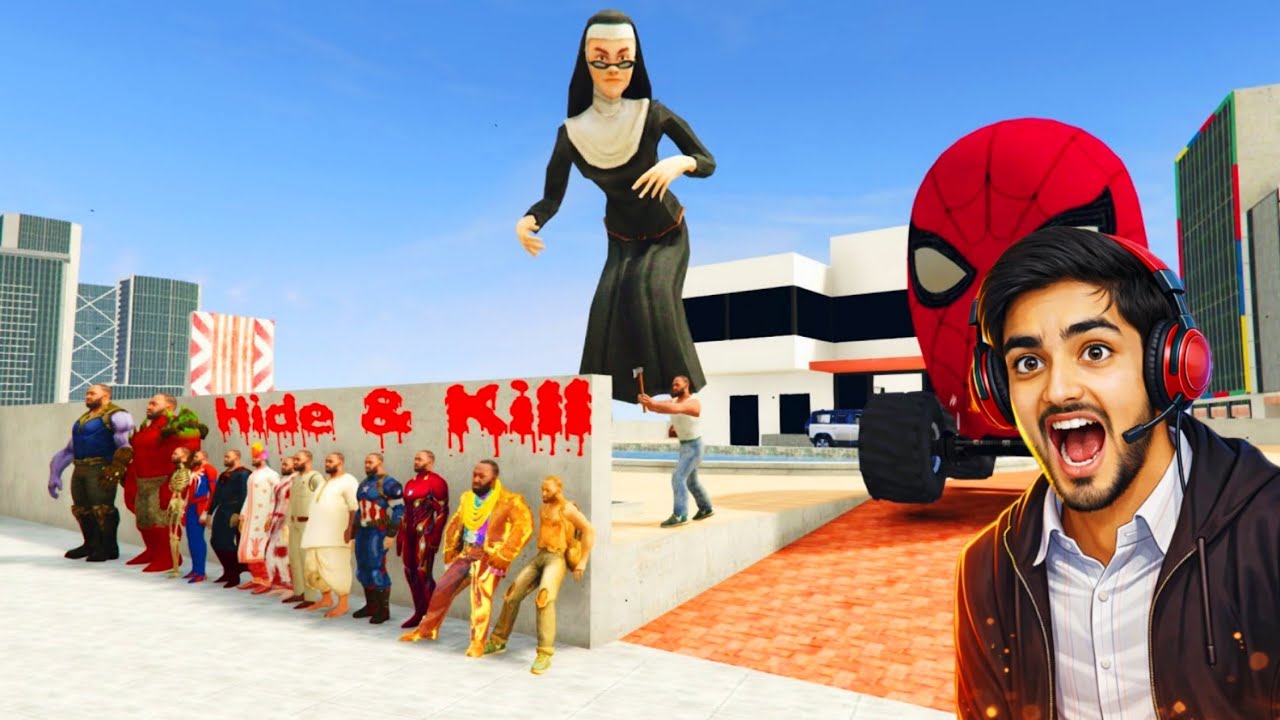 Franklin Play Hide & Kill Challenge 😱 with 