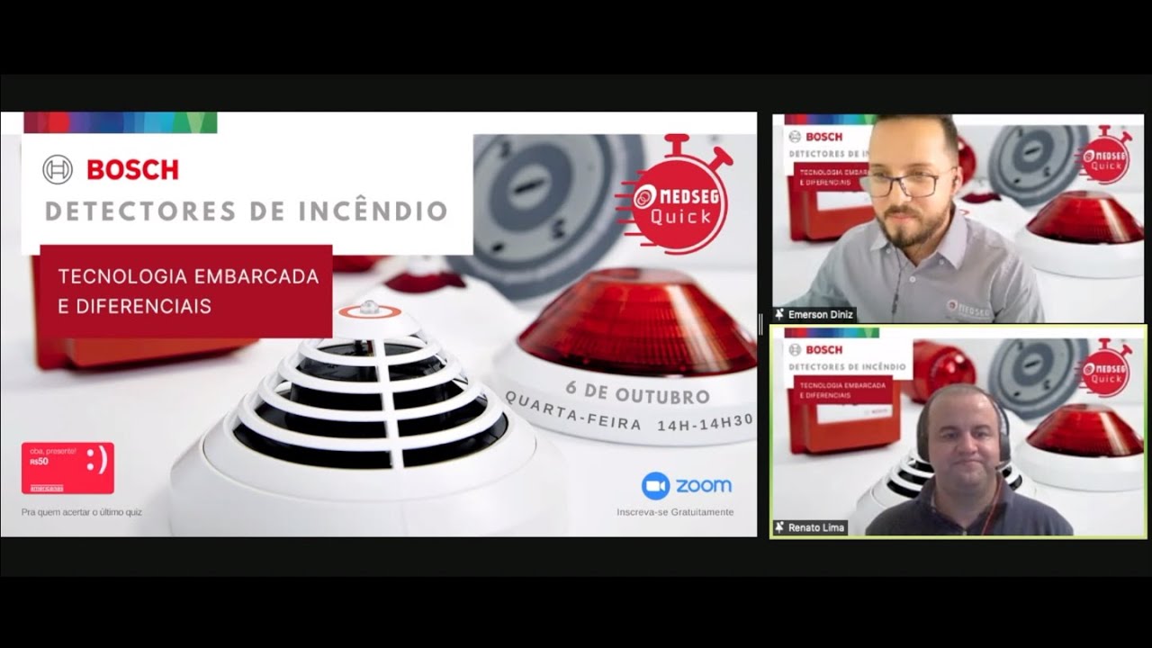 Medseg Quick 27 - Detectores de Incêndio Bosch! Tecnologia Embarcada - Avenar, Aviotec e Muito Mais!