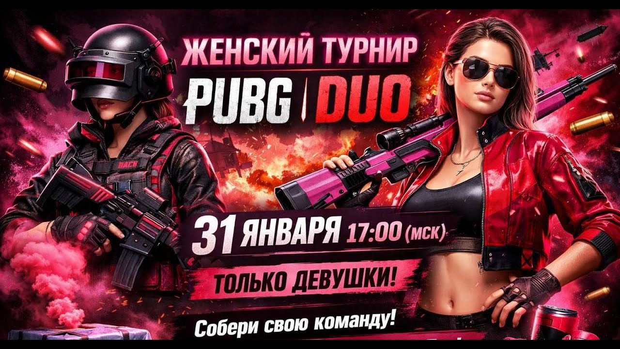 Женский дуо турнир по PUBG (31.01.2026)
