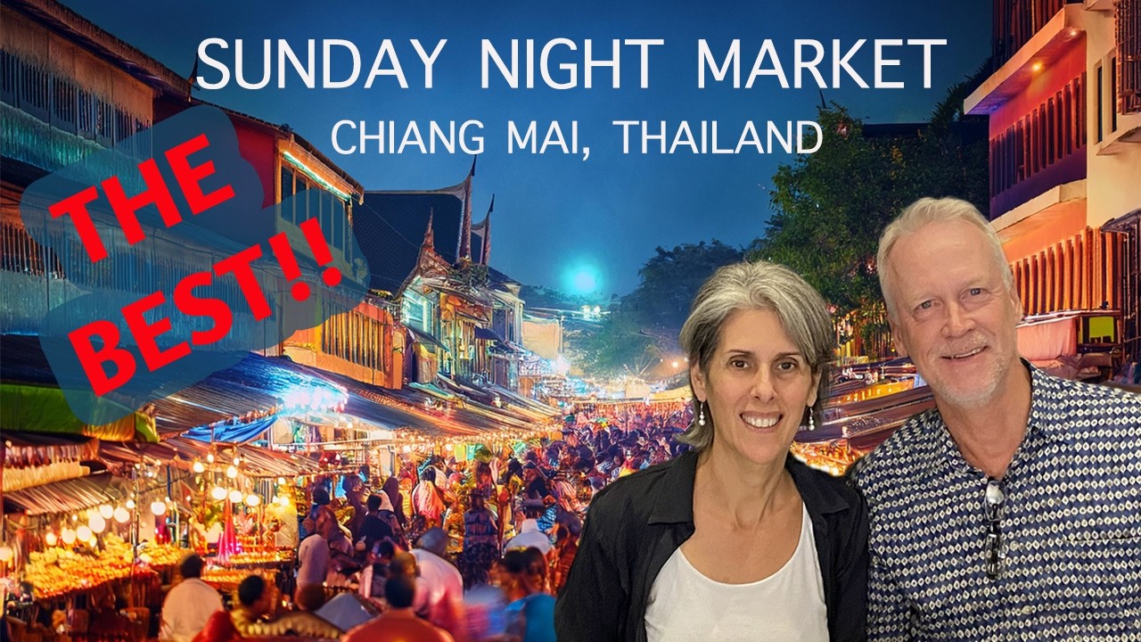 Chiang Mai Sunday Walking Street Market 🇹🇭 | Huge Night Market Tour