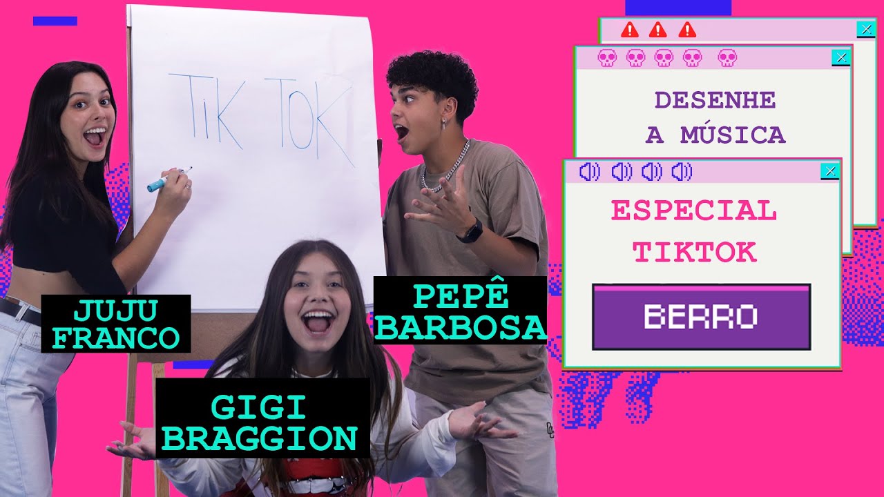 JUJU FRANCO, PEPÊ BARBOSA e GIGI BRAGGION DESENHAM HIT DO TIKTOK!