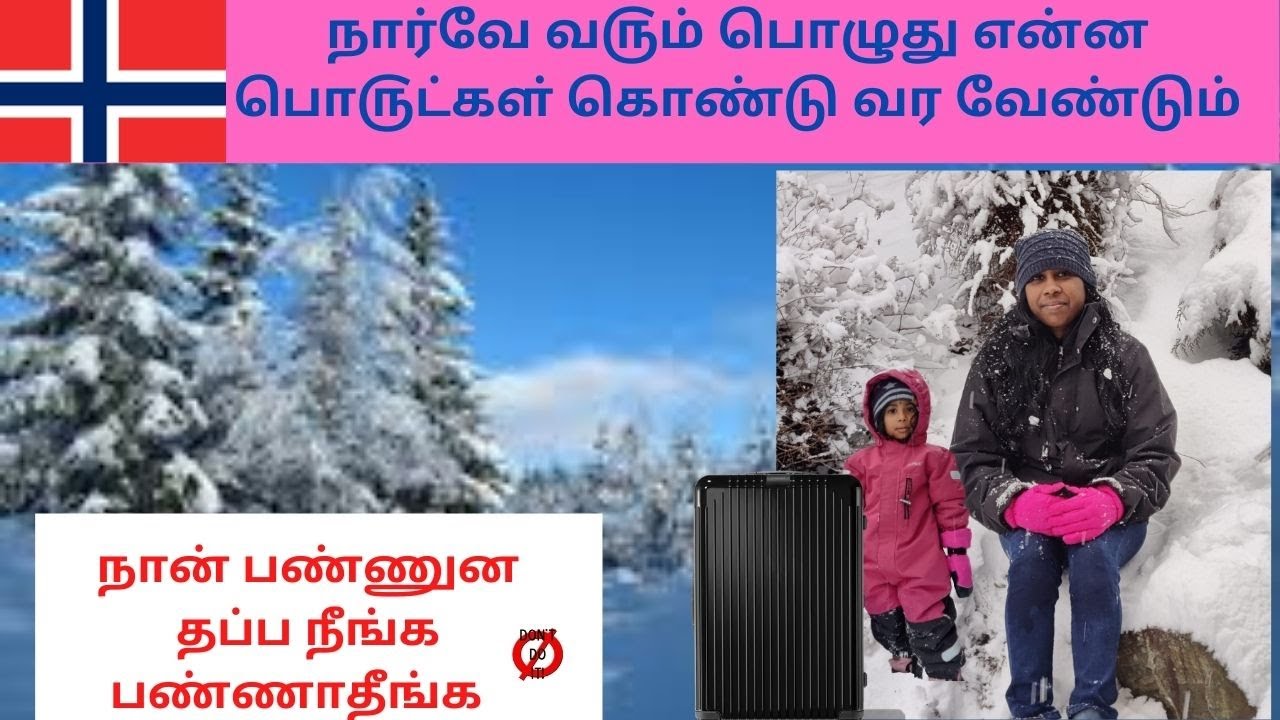 Things to bring while moving to Norway || நார்வே வ௫ம் பொழுது ௭ன்ன பொ௫ட்௧ௗ் கொண்டு வர வேண்டும்