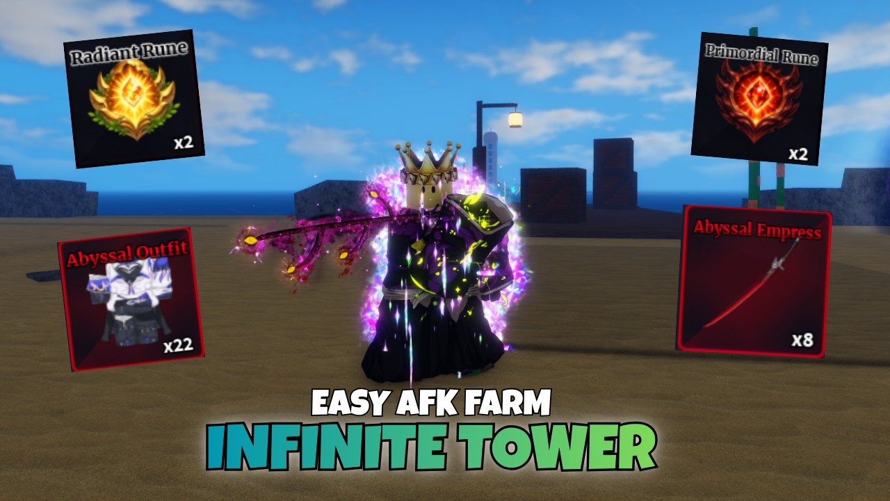 BEST WAY TO AFK FARM INFINITE TOWER SAILOR PIECE!