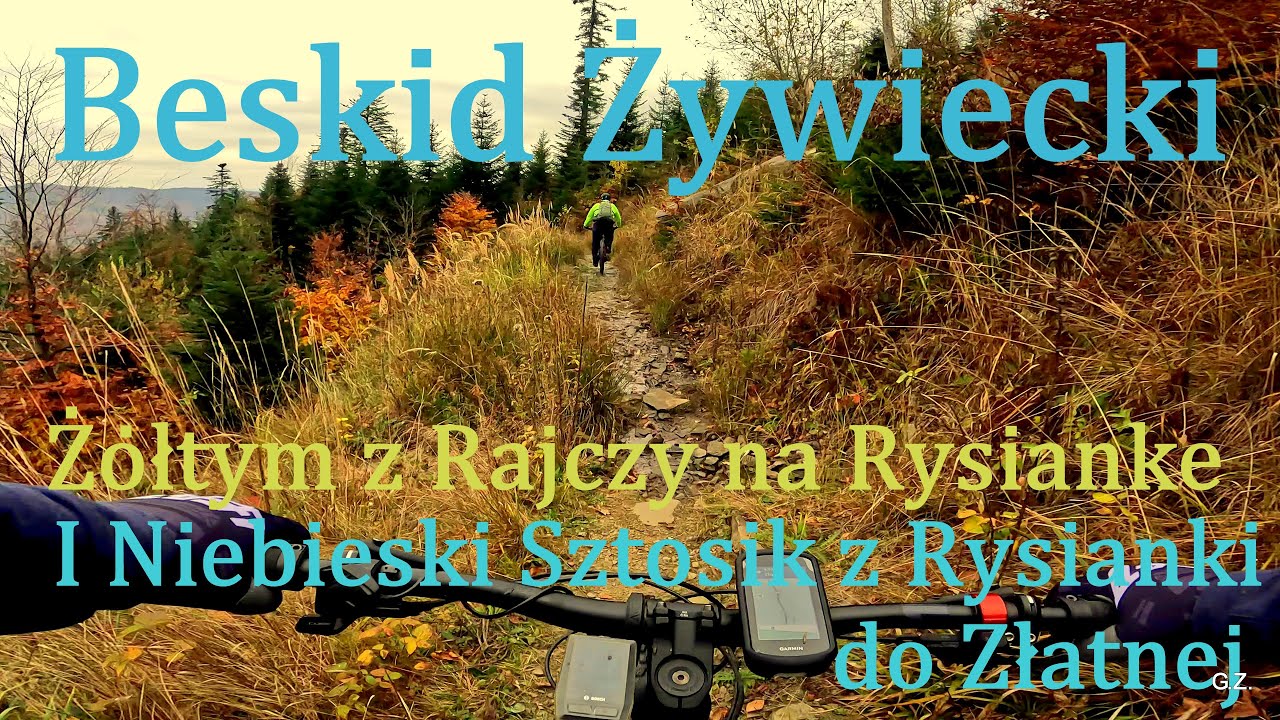 Beskid Żywiecki. Hala Redykalna - Rysianka i zjazd Niebieskim do Złatnej. Szlak 34km i 935m^ E-MTB